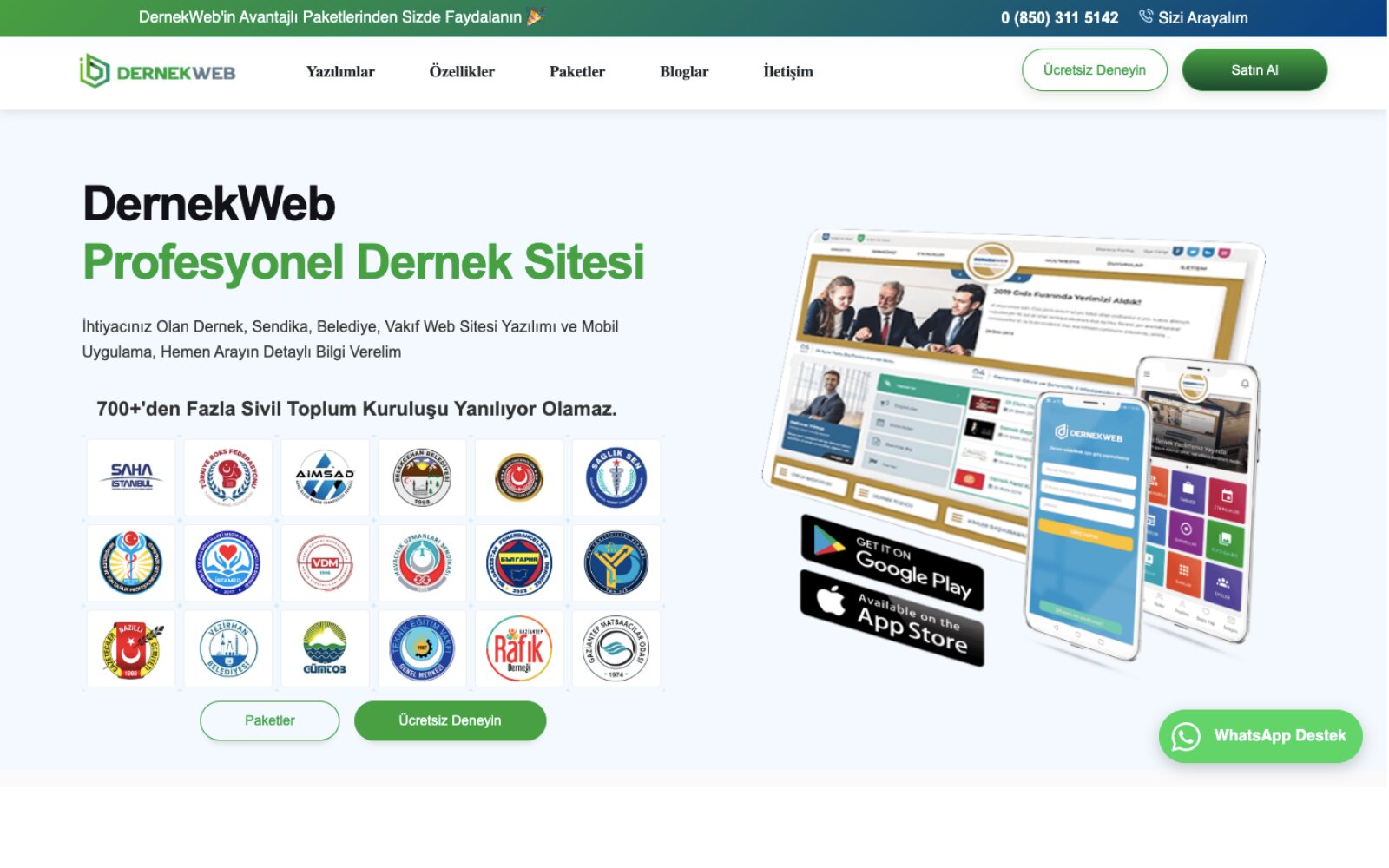 DernekWeb ekran görüntüsü