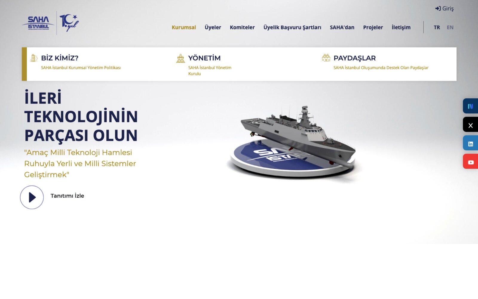 Saha İstanbul portal ekran görüntüsü